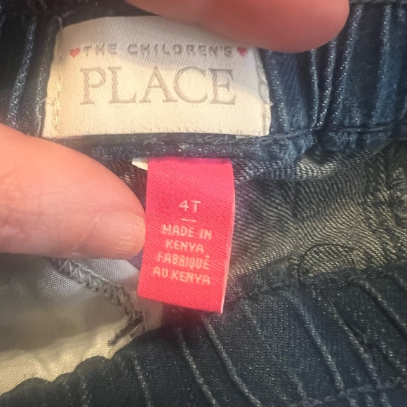 Toddler Girl 4T Denim Shorts Bundle Casual Elastic Waist - Picture 4 of 5